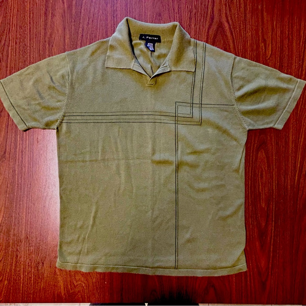 Vintage short sleeve knit polo shirt